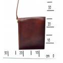 Pánská koňakově hnědá unisex crossbody Amber