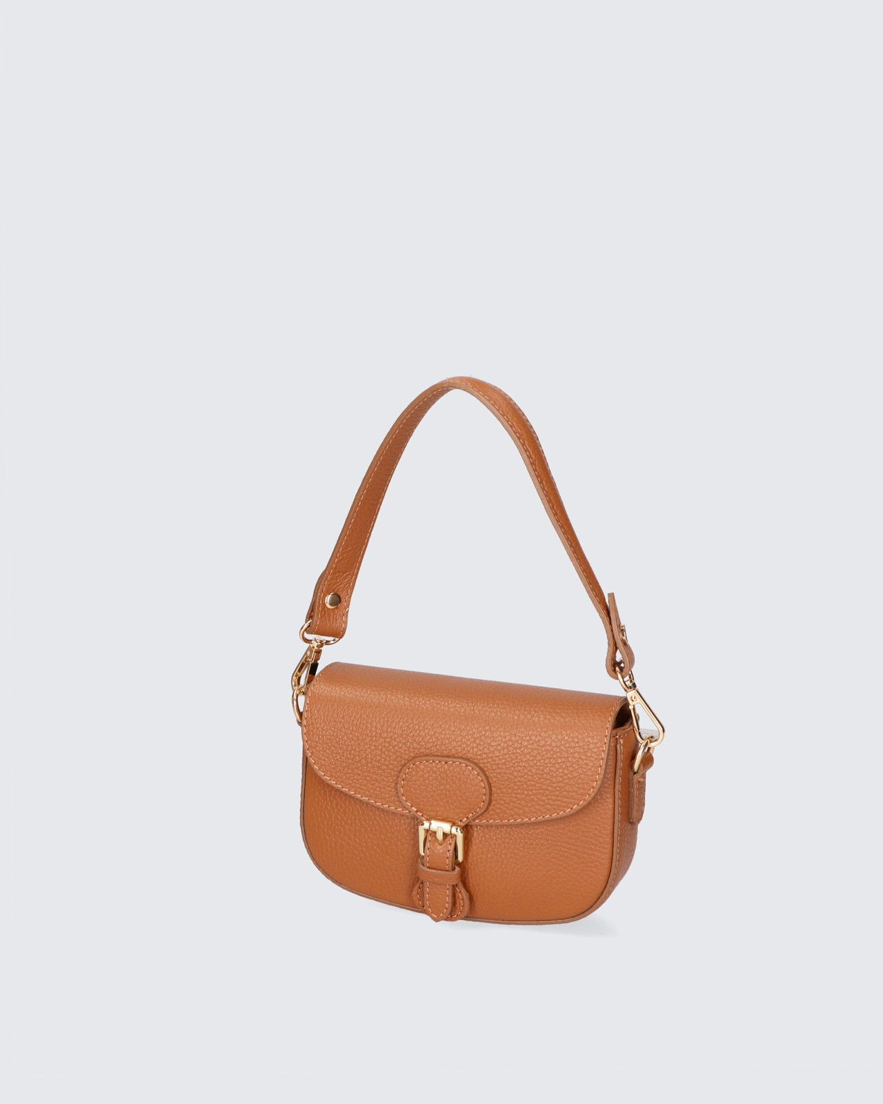 Malá atraktivní černá kožená crossbody kabelka Zoe Two