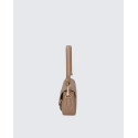 Malá atraktivní hnědá camel kožená crossbody kabelka Zoe Two