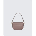 Malá atraktivní hnědá taupe kožená crossbody kabelka Zoe Two